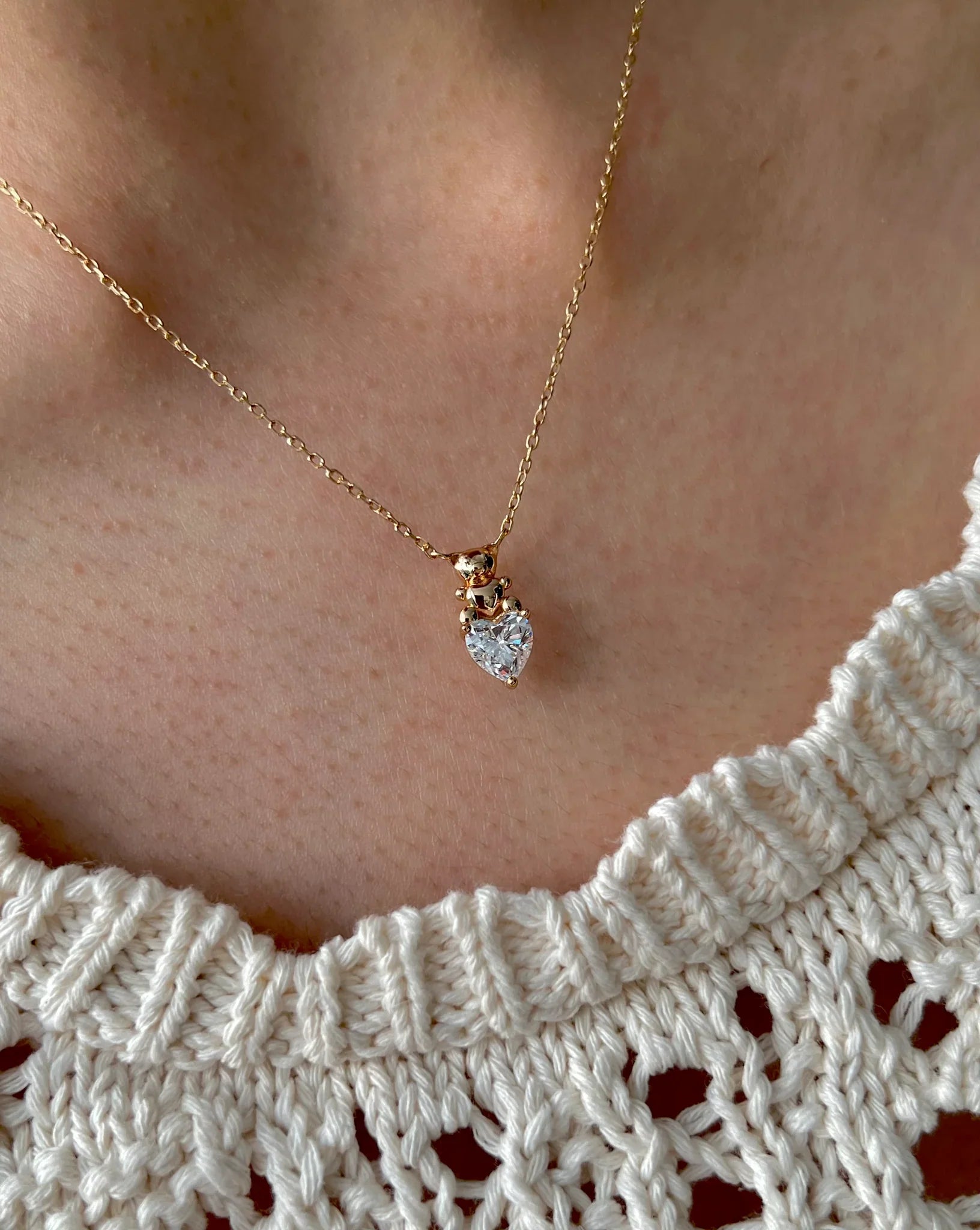 Tiny Teddie Necklace