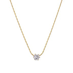 Petite Solitaire Necklace