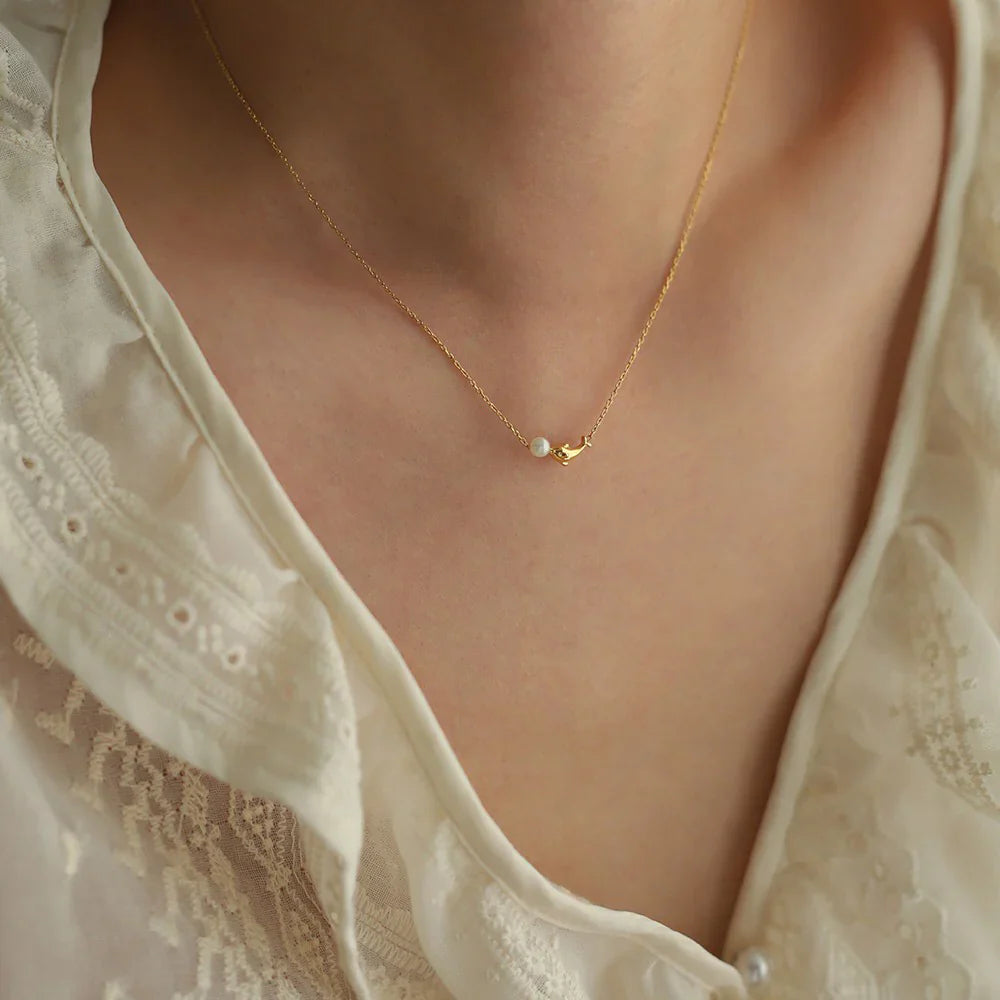 Nemo Pearl Necklace | Pure Silver