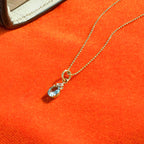 Aquamarine Oval Necklace