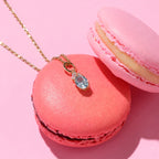 Aquamarine Oval Necklace