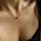 Petite Solitaire Necklace