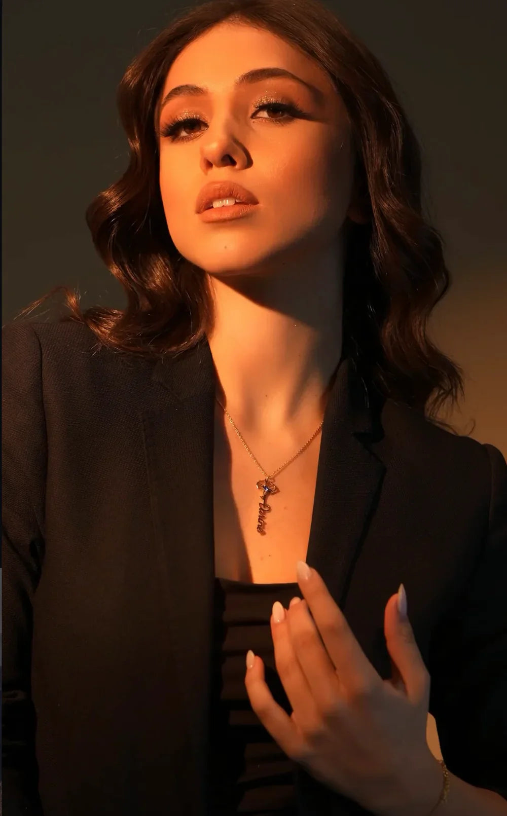 Birth Flower Necklace With Name