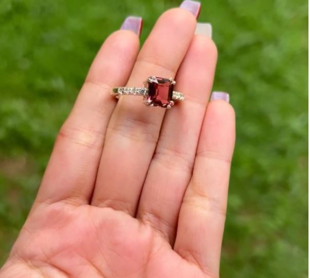 Lyla Tourmaline Ring | Pure Silver