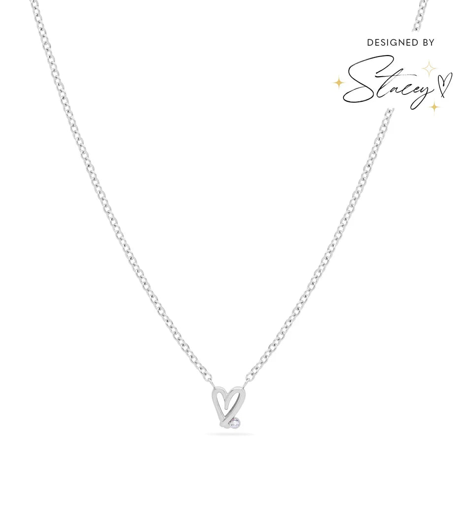 Doodle Mini Heart Necklace