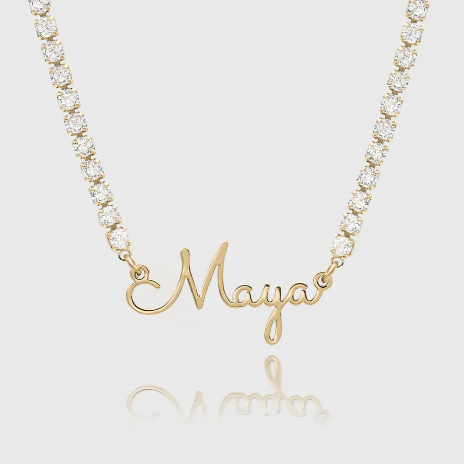 Tennis Name Necklace