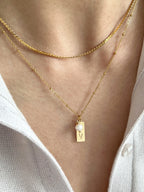 Pearl Initial Necklace