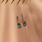 The Aquamarine Drop Earrings
