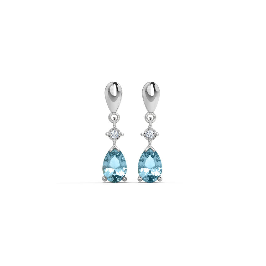 The Aquamarine Drop Earrings
