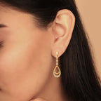 The Queen Diamond Earrings - Pure 925 Silver