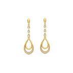 The Queen Diamond Earrings - Pure 925 Silver