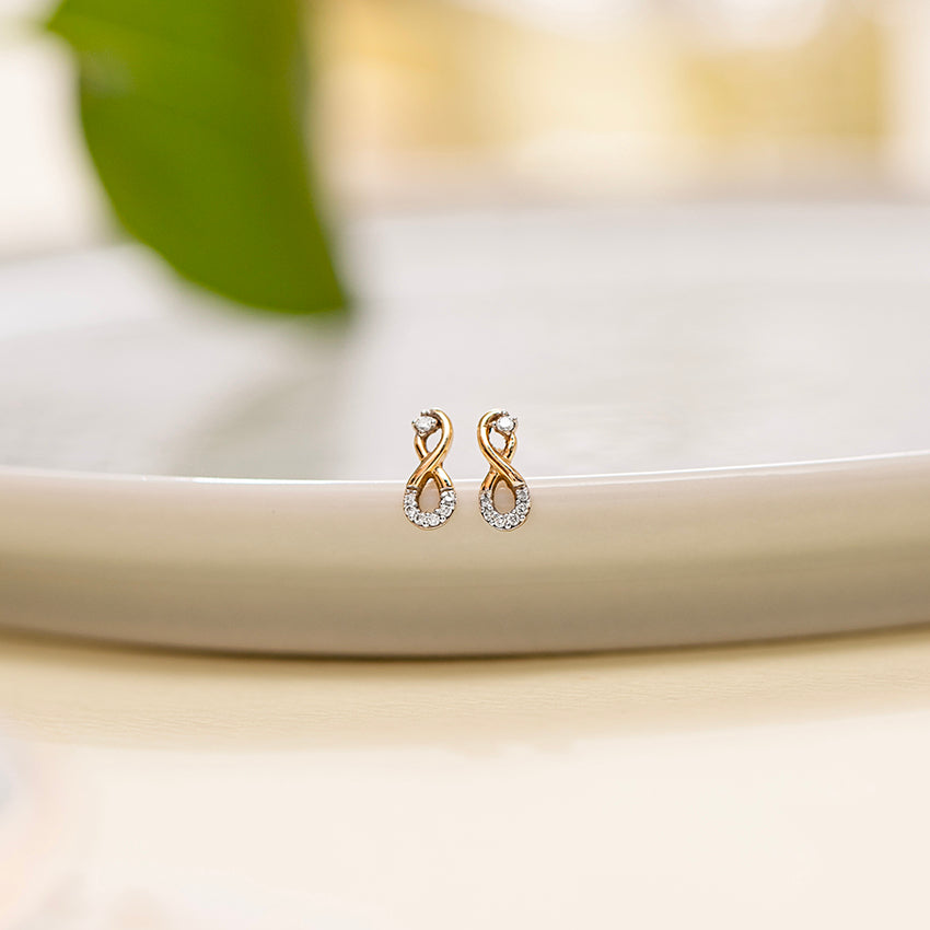 Infinity Diamond Earrings