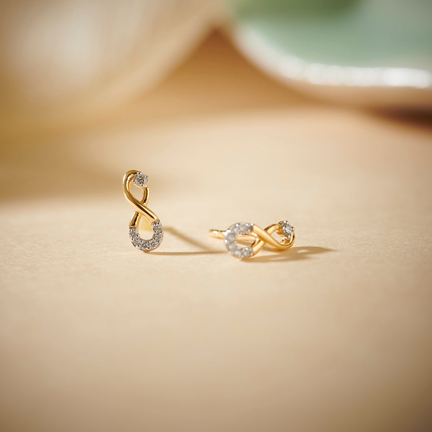 Infinity Diamond Earrings