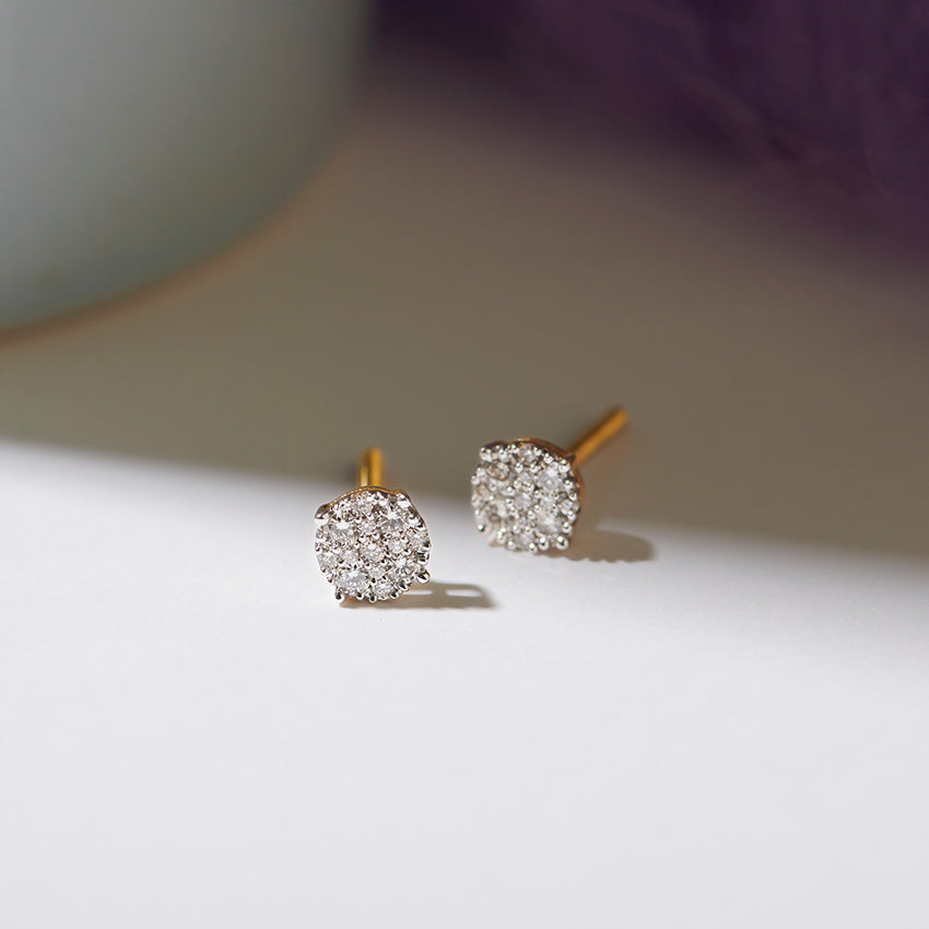 Casual Diamond Earrings - Pure Silver