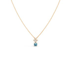 Minimal Aquamarine Necklace