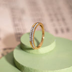 Mahira Diamond Band Ring | Pure Silver 925