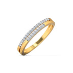 Mahira Diamond Band Ring | Pure Silver 925