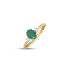 Alisha Emerald Ring - Pure 925 Silver