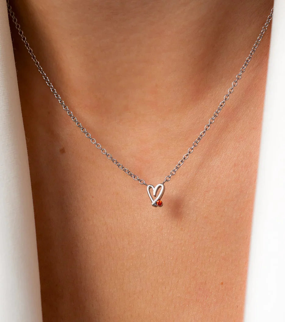 Doodle Mini Heart Necklace