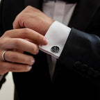 Calligraphic Stone Cufflinks