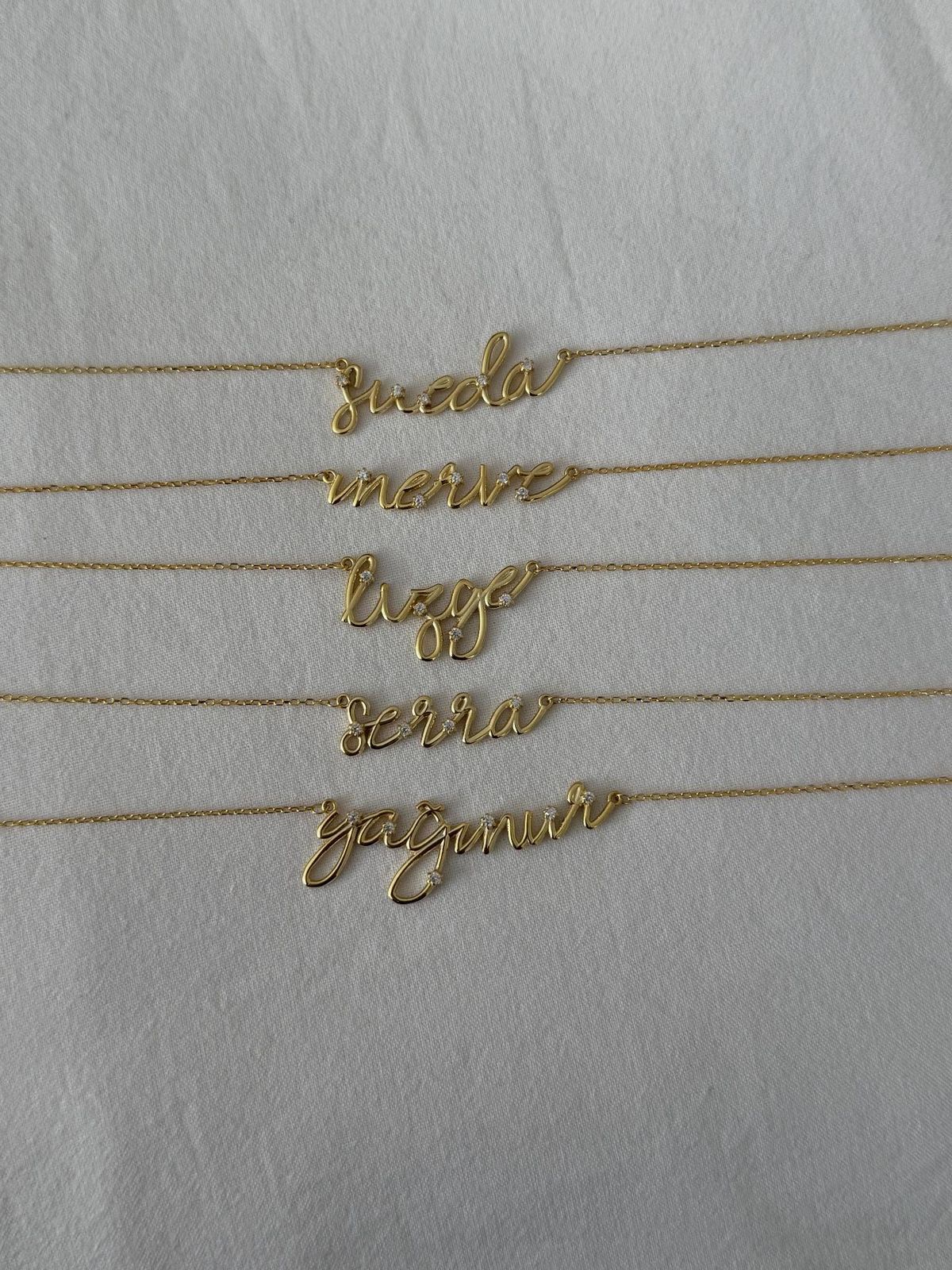 Zircoon Signature Name Necklace