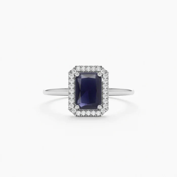Sapphire Engagement Ring | Pure 925 Silver