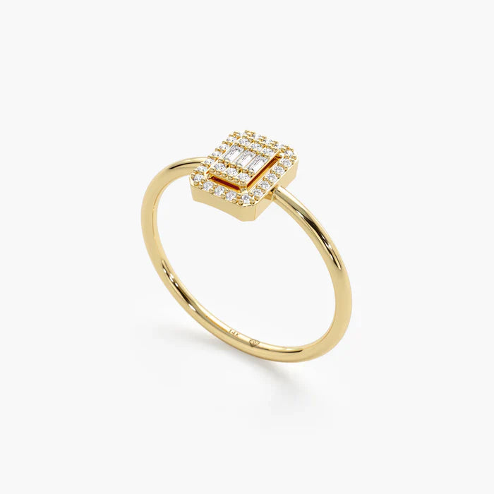 Classic Sarafina Baguette Ring | Pure 925 Silver