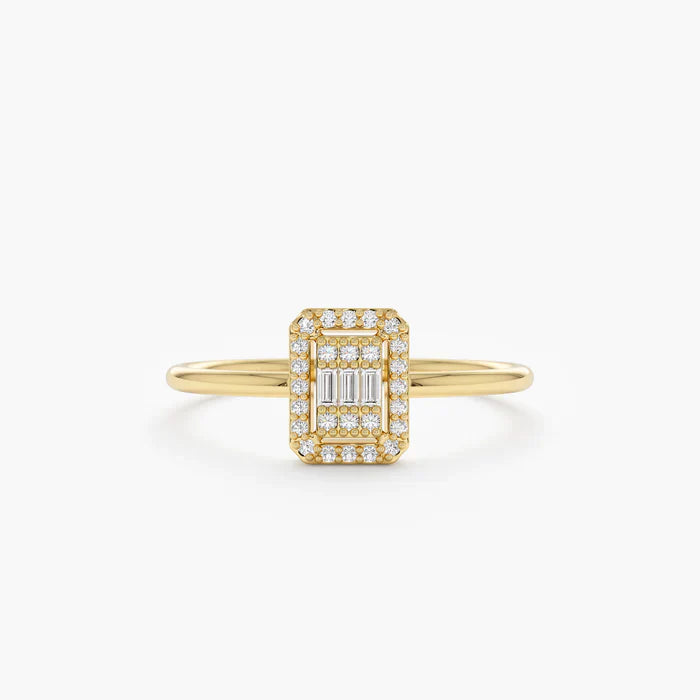 Classic Sarafina Baguette Ring | Pure 925 Silver