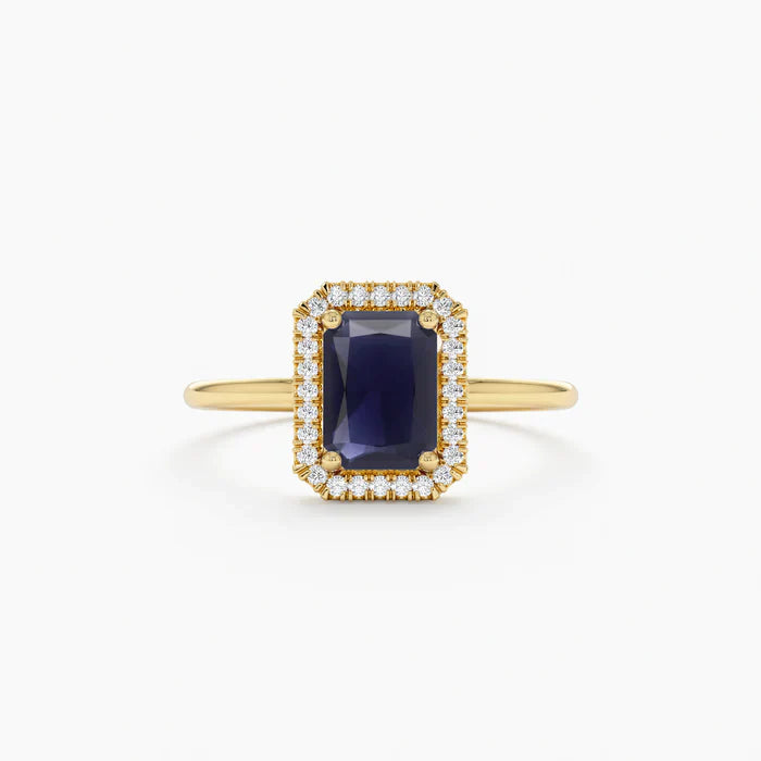 Sapphire Engagement Ring | Pure 925 Silver