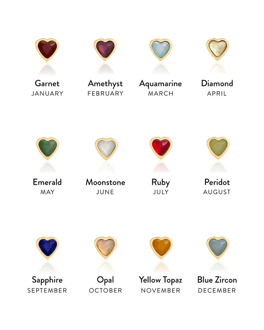 Personalized Initial & Droplet Birthstone