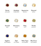 Tiny Birthstone Tag Necklace