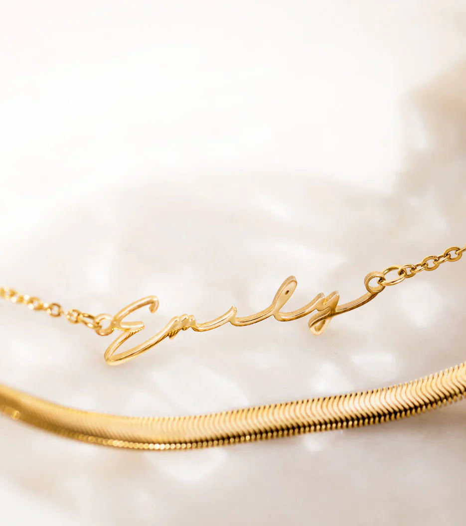 Signature Name Necklace - Lifetime Warranty