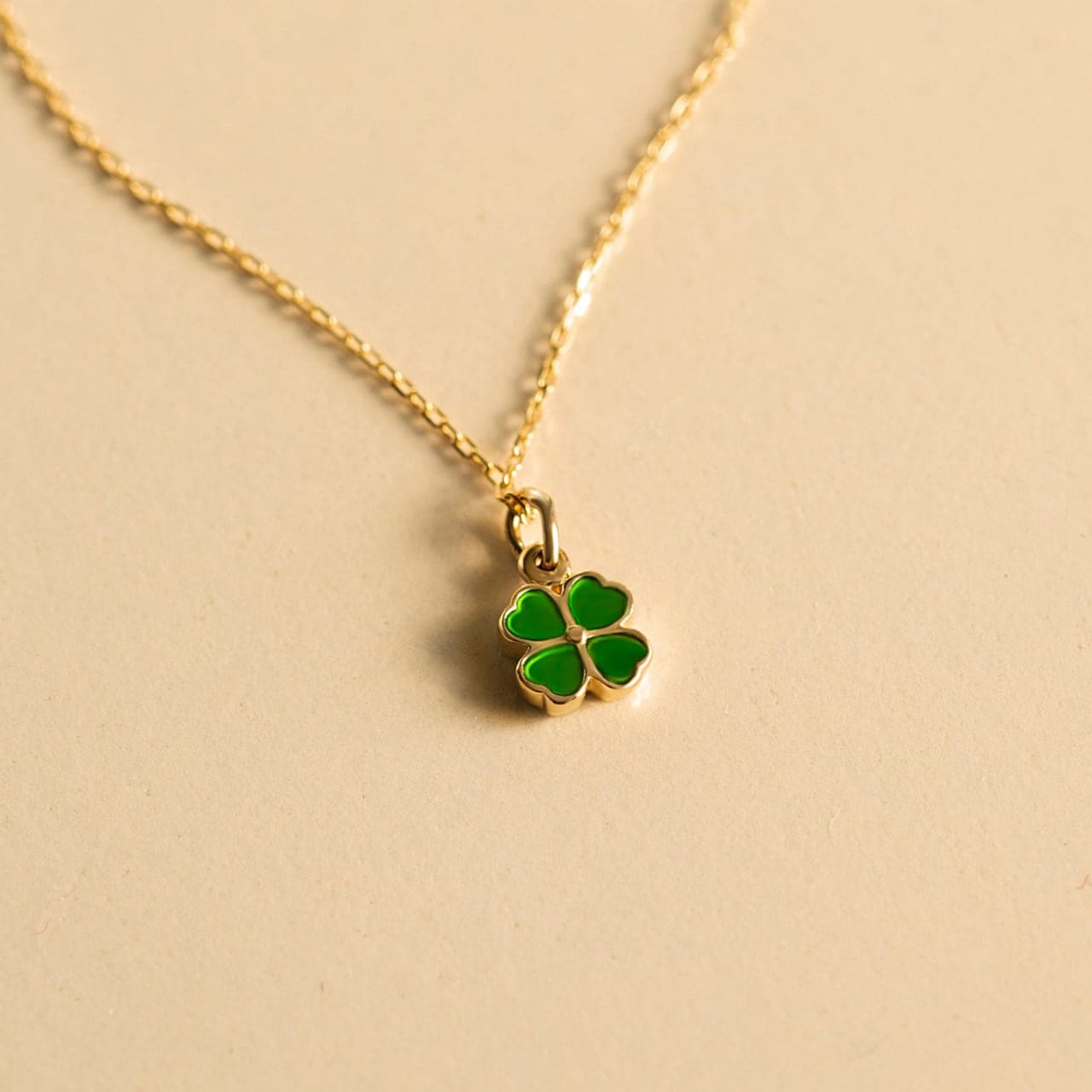 Emerald Clover Necklace