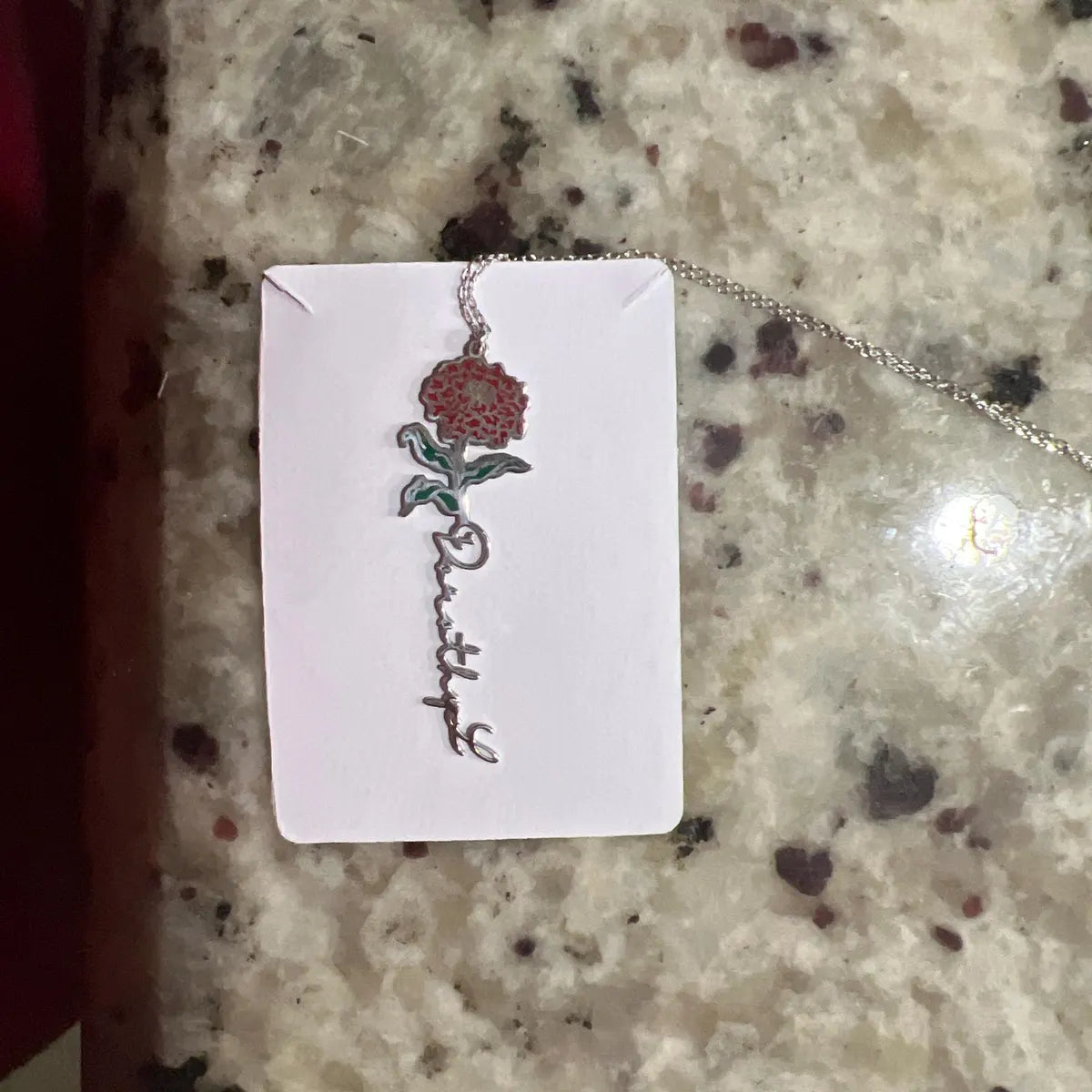 Colorful Birthflower Necklace