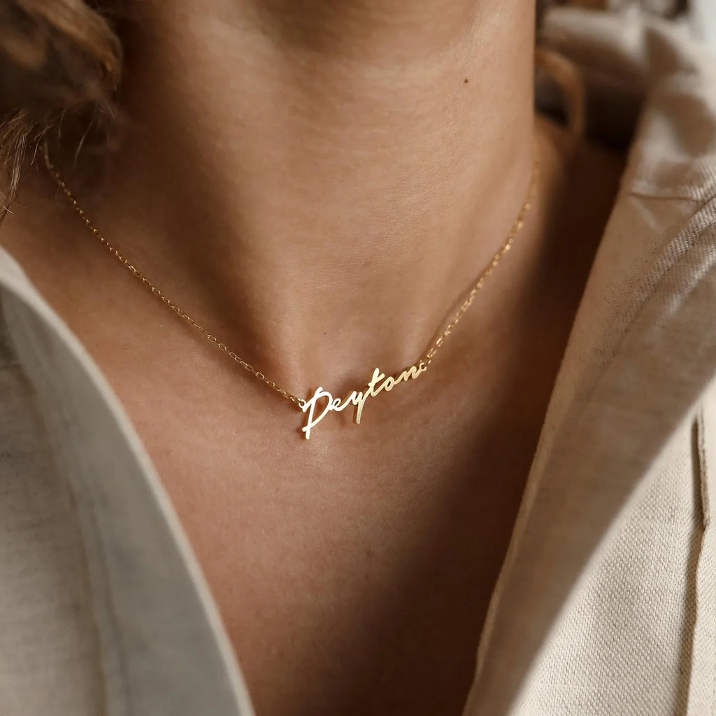 Signature Name Necklace - Lifetime Warranty