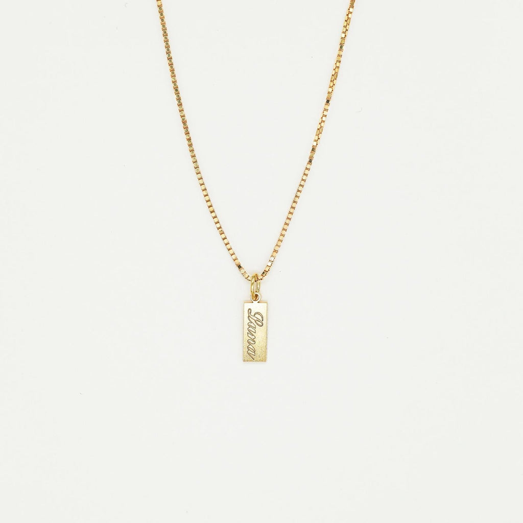 Tiny Tag Necklace