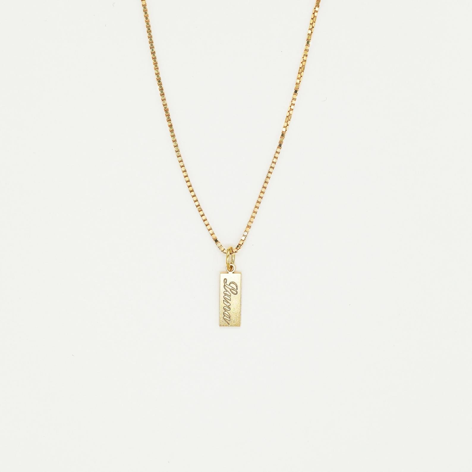 Tiny Tag Necklace