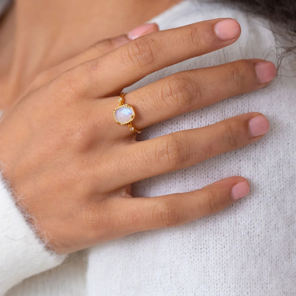 Milky Opal Ring | 925 Silver