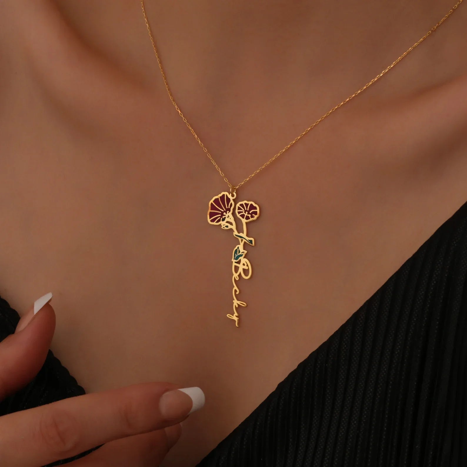 Colorful Birthflower Necklace