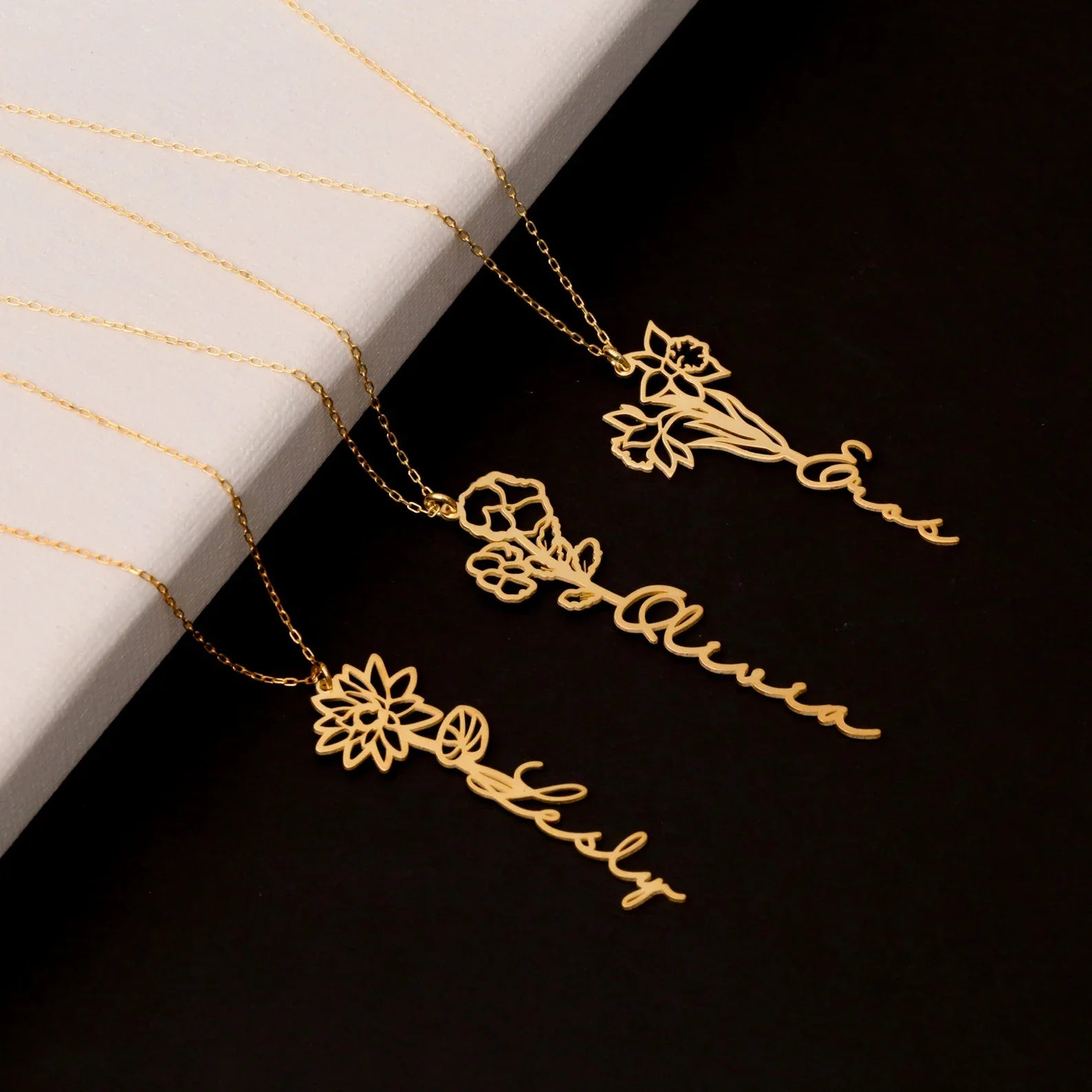 Colorful Birthflower Necklace