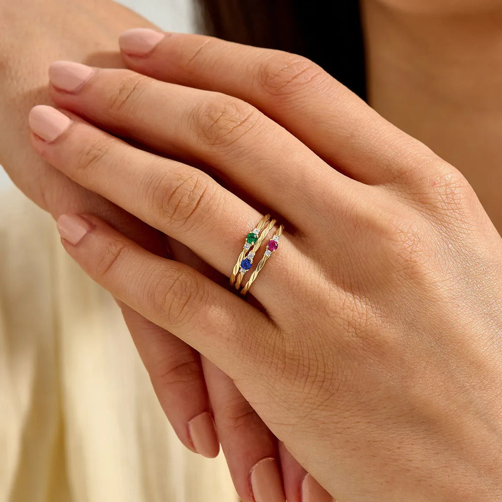 Twilight Ruby Twist Ring