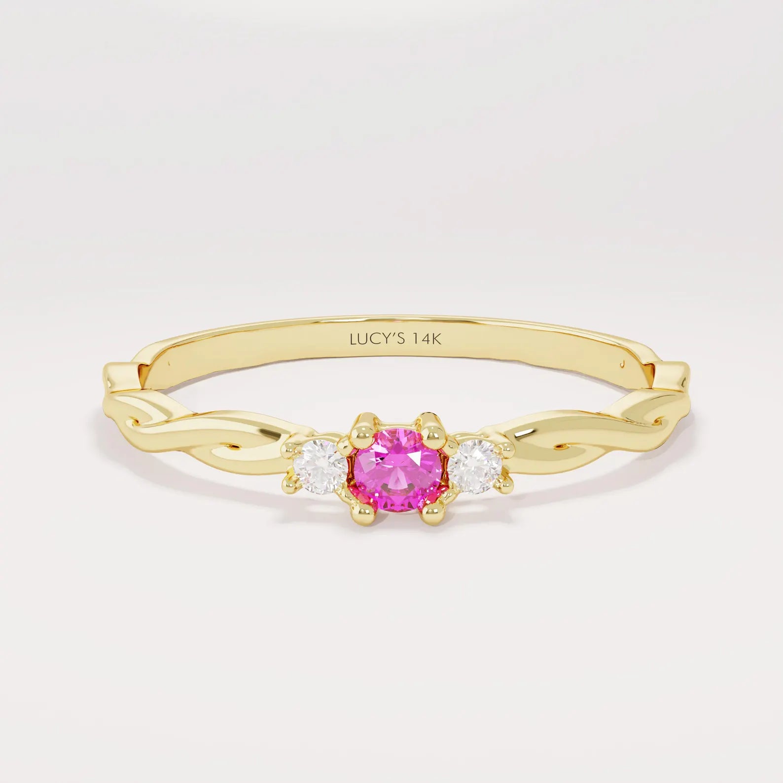 Twilight Ruby Twist Ring