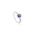 Sapphire Cut Diamond Ring | Pure Silver