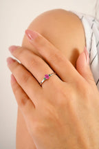 Rosé Garden Ring | Pure 925 Silver