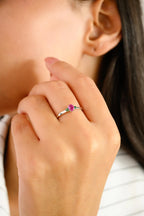 Rosé Garden Ring | Pure 925 Silver