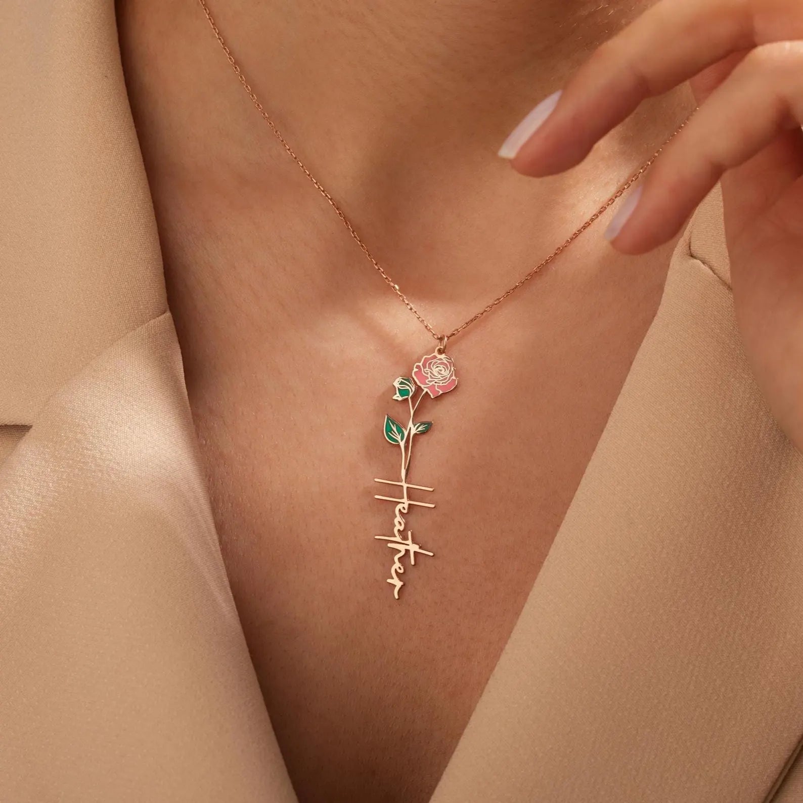 Colorful Birthflower Necklace