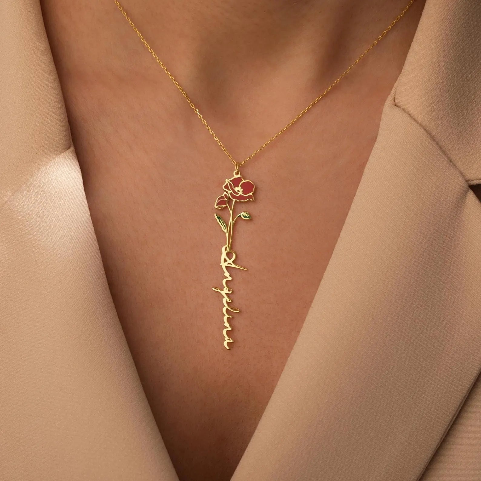 Colorful Birthflower Necklace