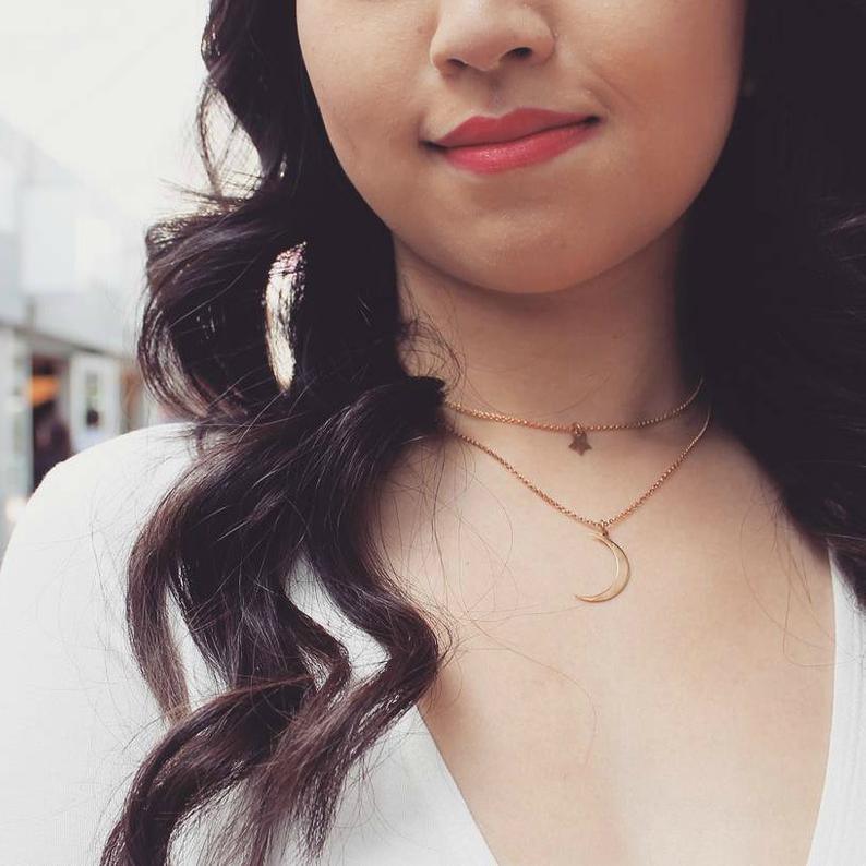 Moon & Star Necklace