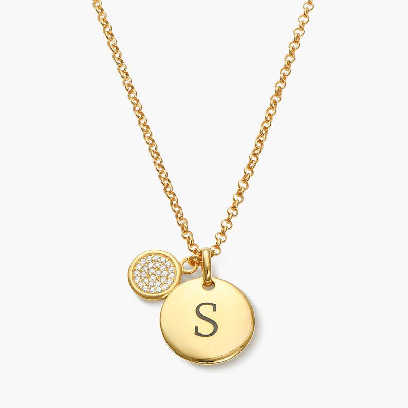 DAZZLE DISC NECKLACE