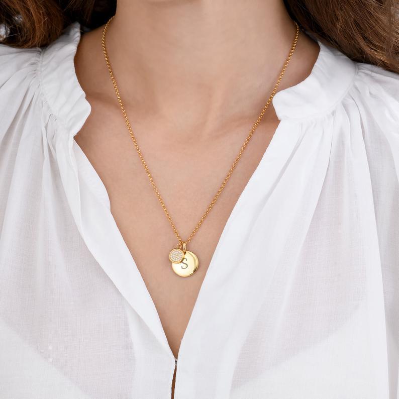 DAZZLE DISC NECKLACE